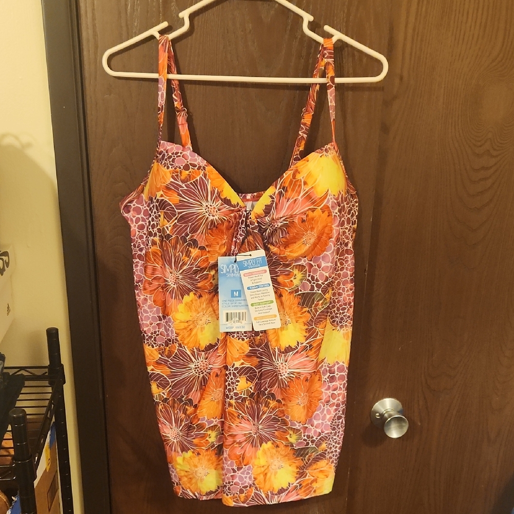 Sunset Floral One-Piece Swimsuit